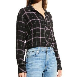 Rails | Hunter  Plaid Shirt In  black womans medium 
Super soft flannel